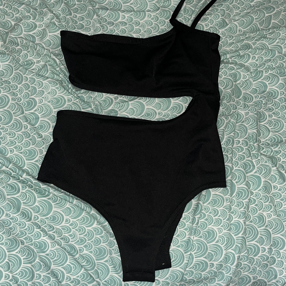 PLT Black cut out bodysuits